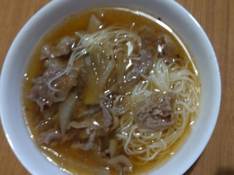 肉大根そうめん